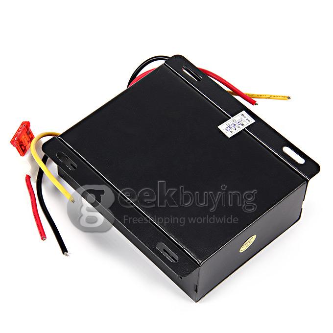 Universal DC 24V to 12V 20A Car Power Converter Supply Transformer - Black