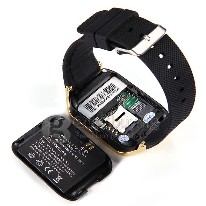 ZGPAX S28 1.54 Inch 240*240 Pixel Screen Watch Phone Single SIM Card Quad Band Smart Bluetooh Sync FM - Golden