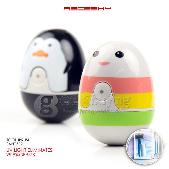 Recesky Creative Home Tumbler Portable UV Toothbrush Sanitizer Sterilizer Holder/Cleaner - Rainbow