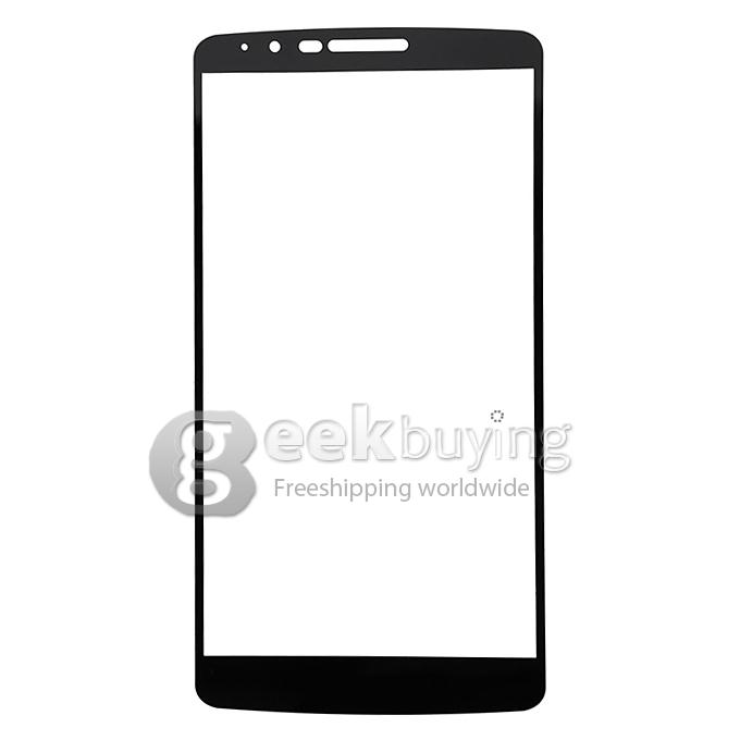New 0.3mm Tempered Glass Screen Protector Anti-Shatter Fingerprint Proof Film with Oleophobic Coating for LG G3 - Black
