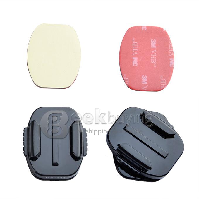 DZ-312 360 Degrees Turn Flat Surface Pedestal with 3M Sticker Suitable for Gopro Hero 4/3/2/1 SJ Cameras