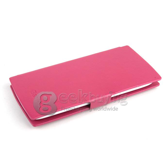 Protective PU Leather Hard Case Filp Cover Shell for THL T6S - Rose