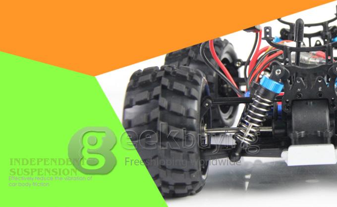 Wltoys A979 4WD High Speed RC Car 1:18 2.4Gh Electric Outdoor Fun Remote Control Toys with 2.4Ghz Transmitter - Blue