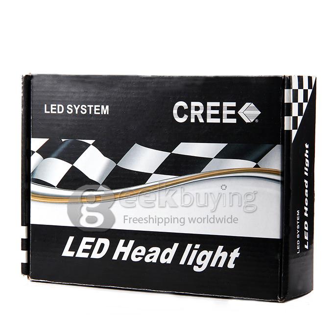 H4-CREE 24W 2800lm 5000K L/H Cool White Light LED Car Headlight Kit (DC12-24V/2 PCS)