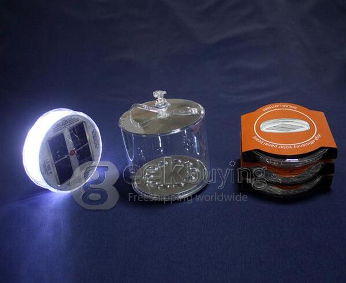 High Efficiency Environmental Inflatable Solar Lantern Lamp with 10 LEDs for Outdoor Camping