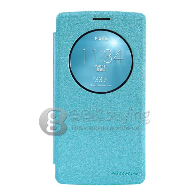 Nillkin Stars Series Polycarbonate Flip Stand Leather Case for LG G3 Beat 5.0inch - Blue