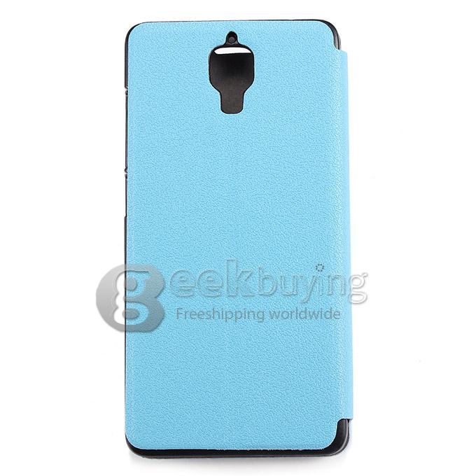 High Quality Protective Cover Flip Stand Leather Case for Xiaomi Mi4 M4 - Blue