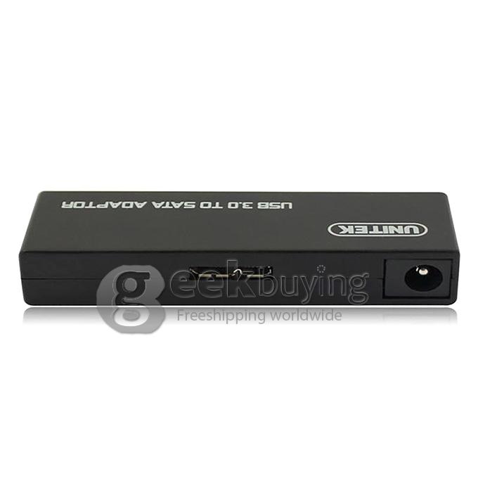 UNITEK Y-1039 Mini USB 3.0 to SATA Hard Disk Drive HDD Converter Adapter (12V 2A) - Black