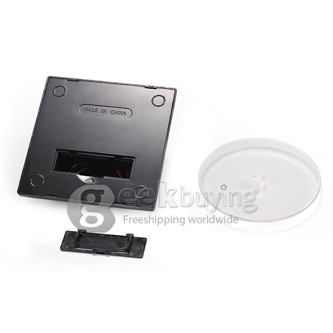 300g Solar Powered Rotation Turntable Jewelry Display Plate Desinger Rotary Jewelry Showcase Stand - Black