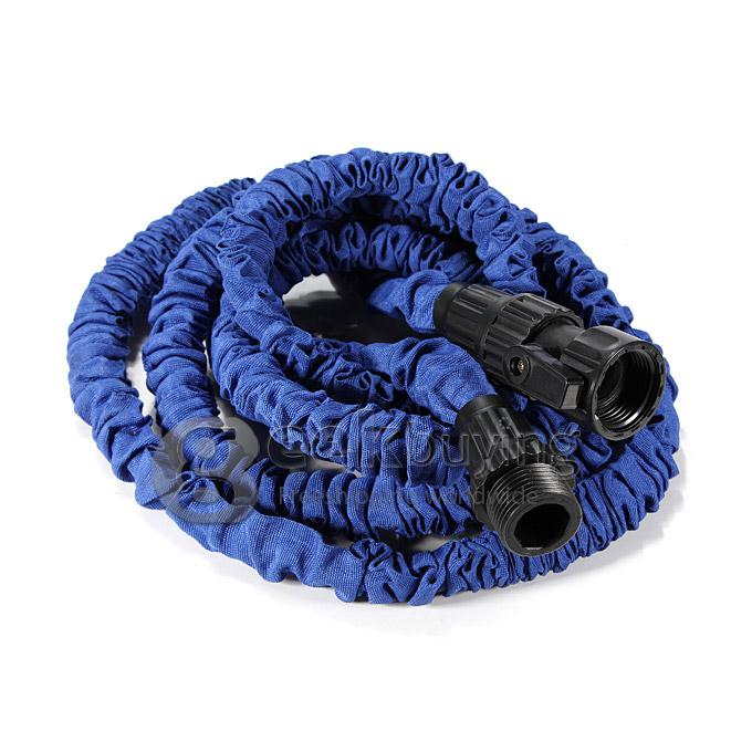 100FT Home Garden Flexible Natural Latex Water Pipe - Blue
