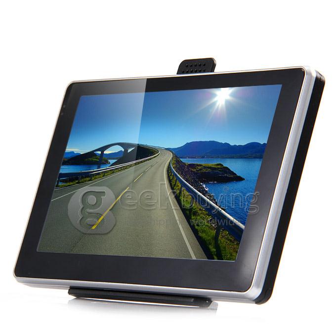 BT-504 5.0 inch Resistive Screen WinCE 6.0 Car GPS Navigator 4GB European Map - Black