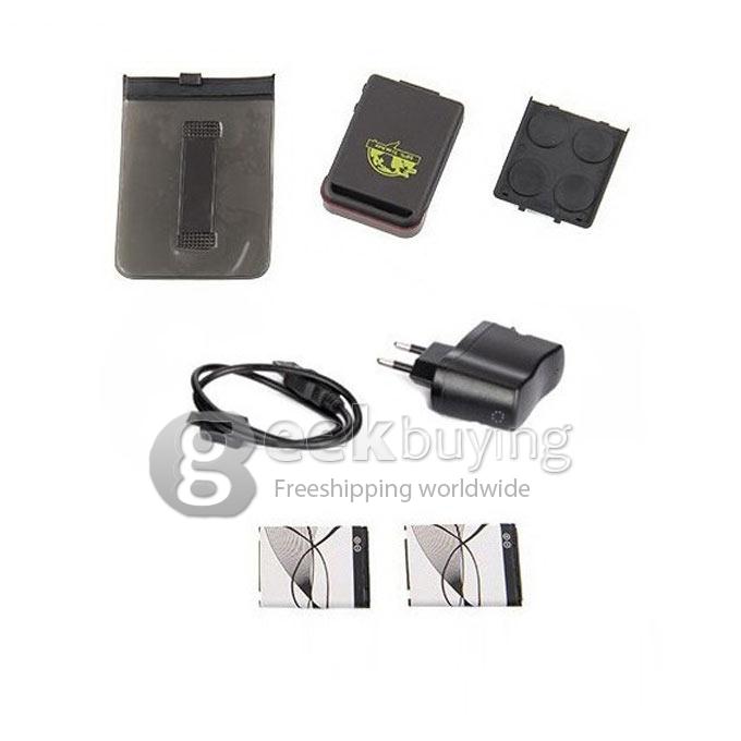 TK102B Mini Glogal GPS Tracker + Car charger + Battery + Retail box (US Plug)