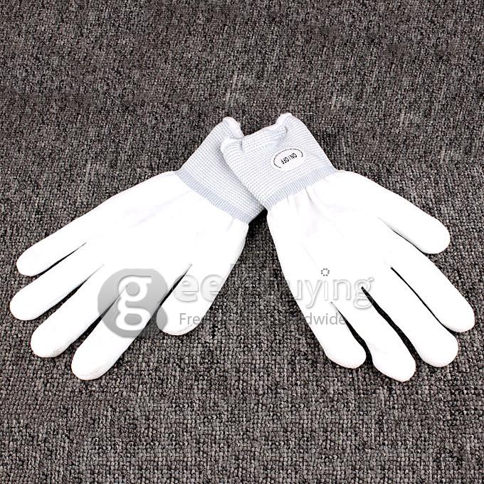 LED Flashing Light Gloves Colorful 6 Modes fit for Halloween & Christmas
