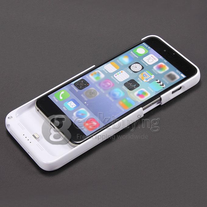 4800mAh External Power Bank Case Backup Battery Charger for iPhone 6 Plus - White