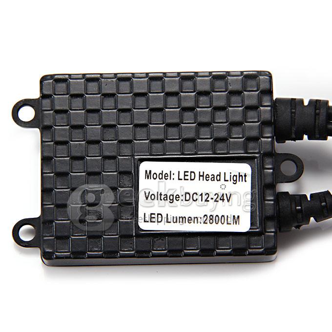 H4-CREE 24W 2800lm 5000K L/H Cool White Light LED Car Headlight Kit (DC12-24V/2 PCS)