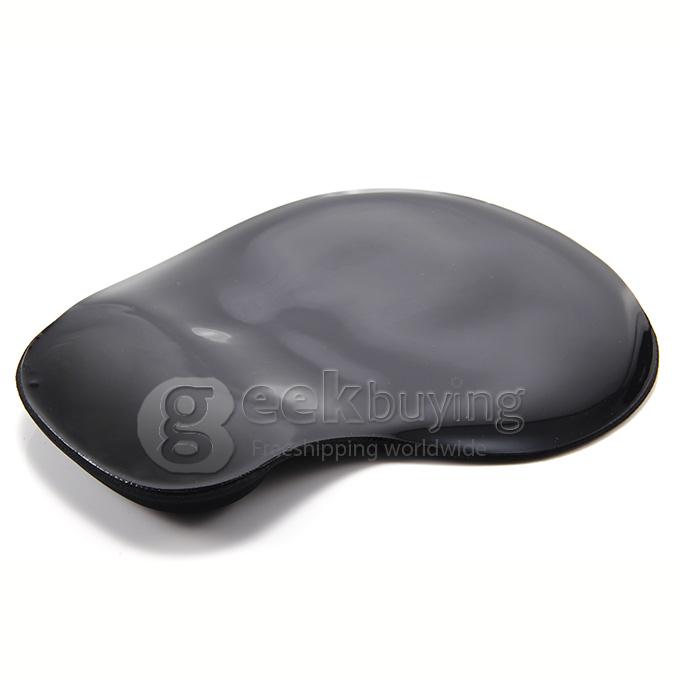 303 Ergonomically Comfort Wrist Rest Game Mouse Pad Mice Mat for Optical/Trackball Mouse - Black