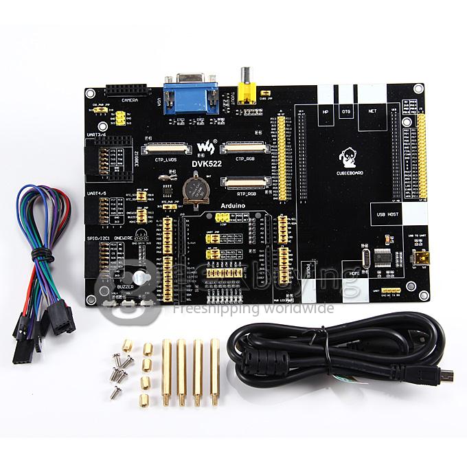 DVK522 Expansion Board for Cubieboard / Cubieboard2 Support Arduino & TVOUT VGA LCD CAMERA UART Various Interface