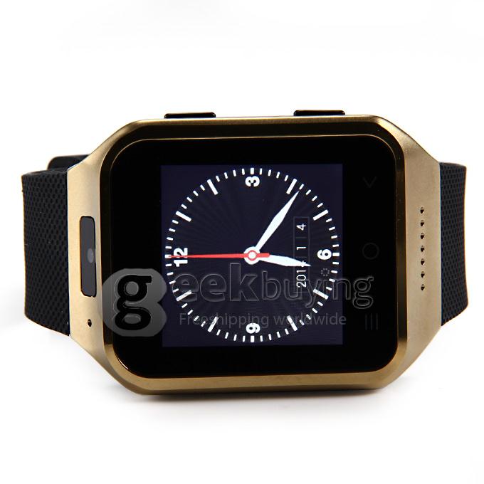 ZGPAX S8 1.54 Inch 240*240 Pixel Watch Phone MTK6572W Dual Core 1.2GHz Android 4.4 OS 512MB 4GB GPS 3G - Golden