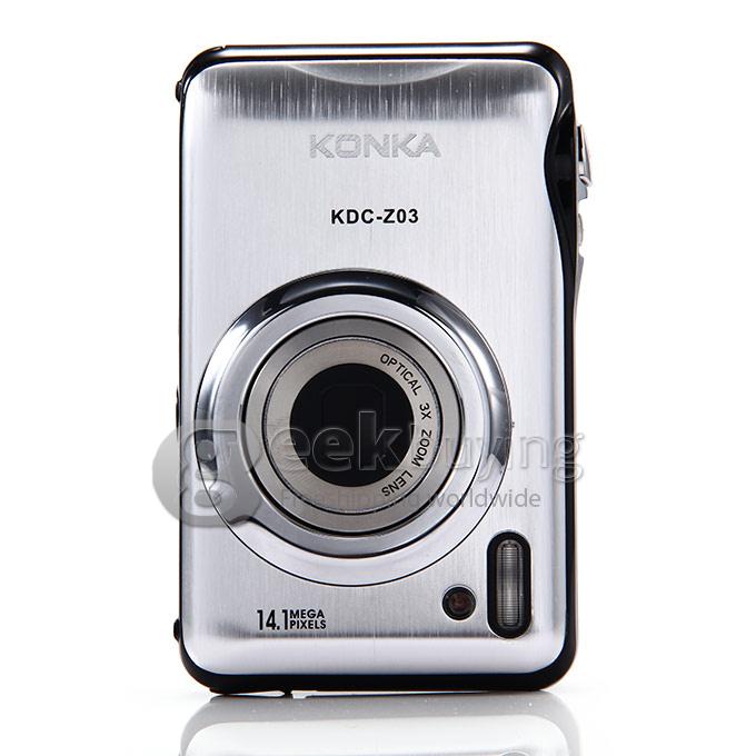 R5 Digital Video Camera with 4X Digital Zoom 3x Optical Zoom / 2.7 Inch TFT LCD - Silver + Black