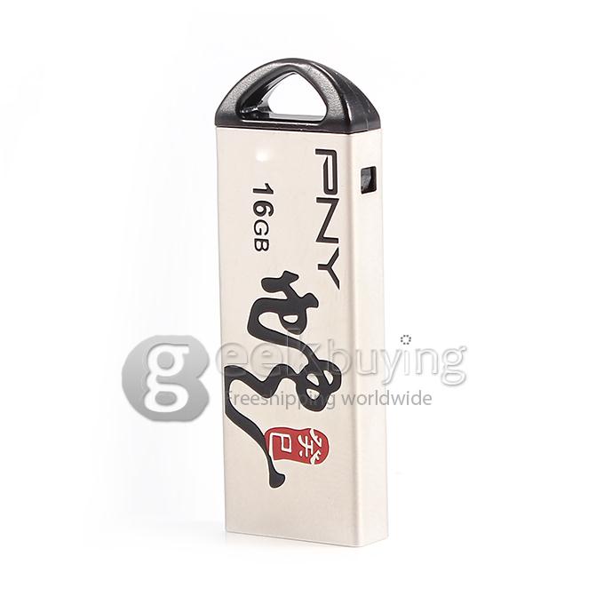 PNY M1 16GB USB 2.0 Flash Drive U Disk Memory Stick USB Drive Chinese New Year Style - Silver