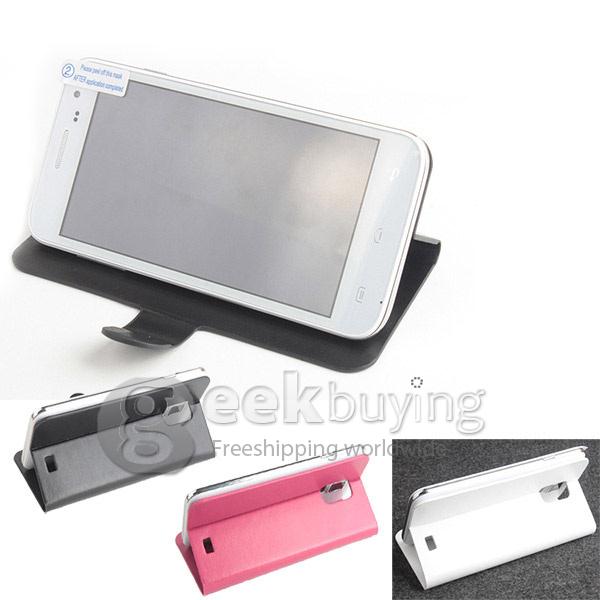 Brand New Protective PU Leather Hard Case Cover Shell for Doogee DG310 - Pink