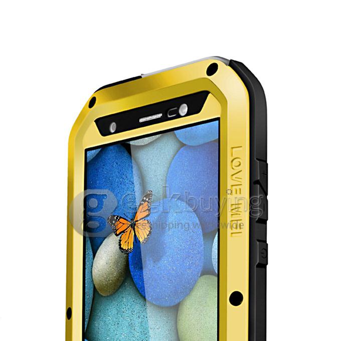 Love Mei Multifunctional Phone Case Tempered Glass Shockproof Dustproof Protective Cover for VIVO XSHOT - Golden
