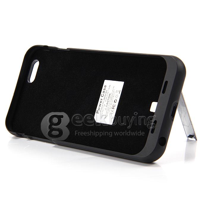 3800mAh For iPhone 6 External Battery Backup Charging Case Cover 4.7 inches - Black