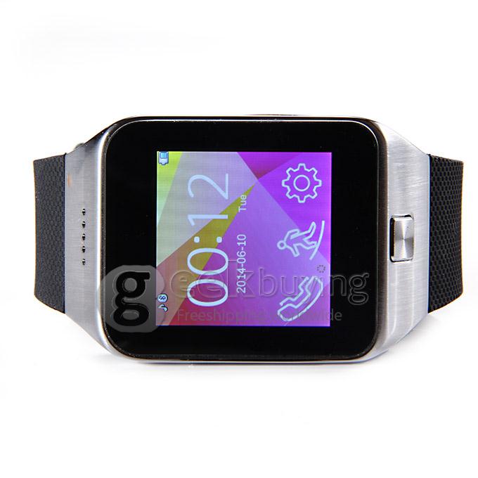 ZGPAX S28 1.54 Inch 240*240 Pixel Screen Watch Phone Single SIM Card Quad Band Smart Bluetooh Sync FM - Silver