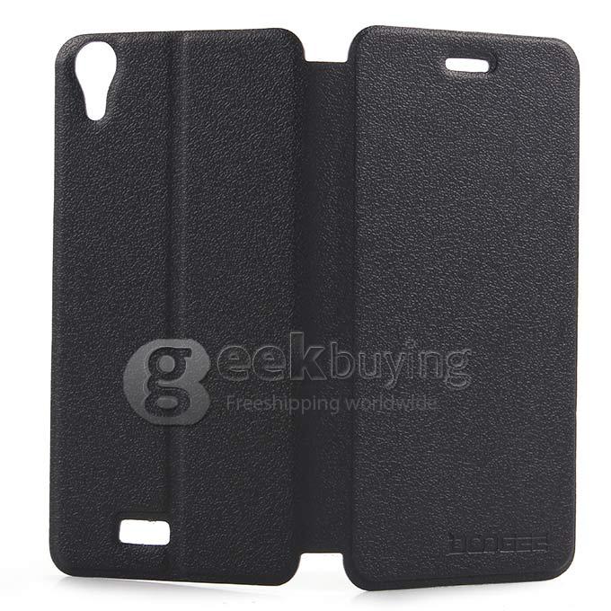 Brand New Protective Cover Flip Stand Leather Case for DOOGEE DG800 - Black