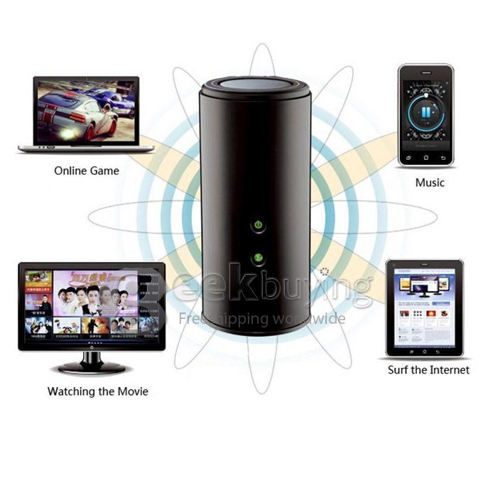 D-Link DIR-868L Wireless 1750Mbps 802.11ac Cloud App-enable Smart Wifi Router 2.4G/5G Dual Band Gigabit Modem - Black