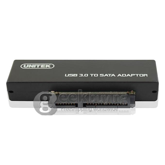 UNITEK Y-1039 Mini USB 3.0 to SATA Hard Disk Drive HDD Converter Adapter (12V 2A) - Black