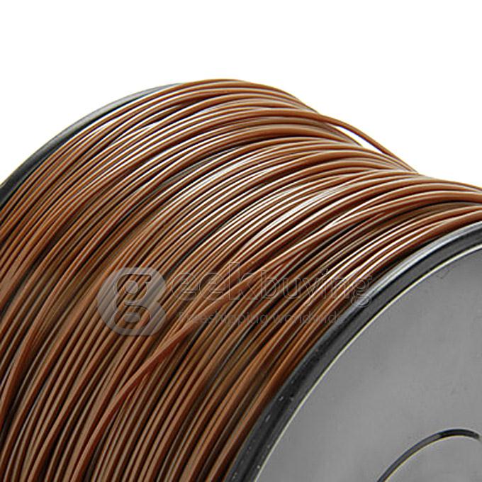 Heacent A003 3D Printer Material ABS Filaments Consumables 3mm 1kg Plastic Cable - Brown