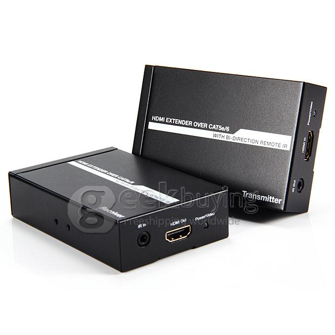 Full HD 1080P HDMI Extender Over Single CAT5e/6 50m UTP Cables with Dual IR Control