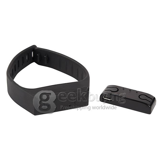 LC Healthy Smart Anti-Theft Sport Bluetooth 4.0 Wrist Band Bracelet Hand Ring for Android IOS - Black