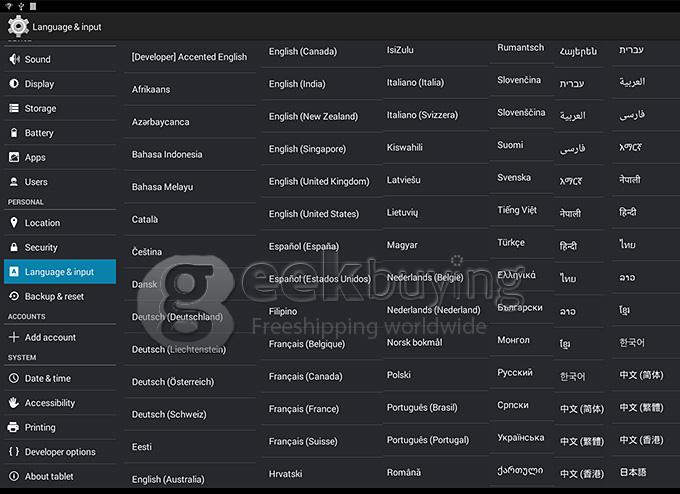 V12 Action 7029B Quad Core 10.1 Inch Tablet PC Android 4.4 OS 1G/8G Capacitive Touch Screen Bluetooth - Silver