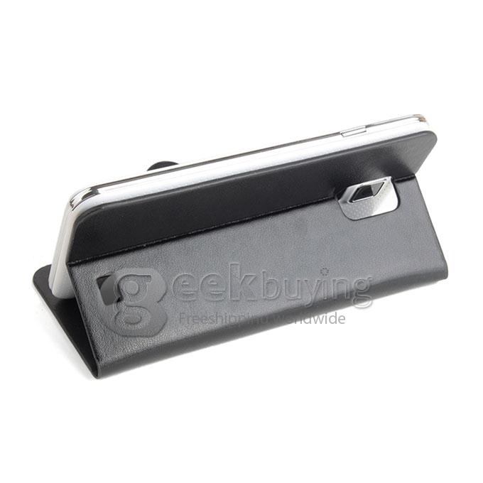 Brand New Protective PU Leather Hard Case Cover Shell for Doogee DG310 - Black