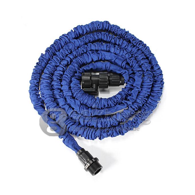 100FT Home Garden Flexible Natural Latex Water Pipe - Blue
