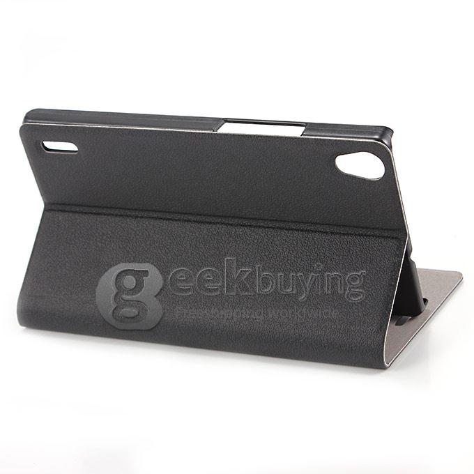 Brand New Protecive Cover Flip Stand Leather Case for HUAWEI Ascend P7 - Black