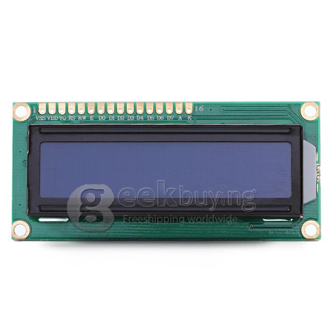 16 Characters * 2 Lines Character LCD1602 Module / White Character / Blue Backlight / 3.3V for Logic Circuit