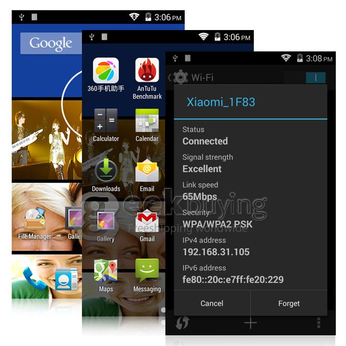 ZOYO Z800 4.0inch MTK6572W Dual Core 1.0GHz Smartphone WVGA Android 4.4 OS ROM 4GB 2.0MP+0.3MP 3G GPS Dual SIM - Black