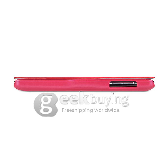 Nillkin Fresh Series PolyCarbonate Flip Stand Leather Case for Lenovo P780 - Red