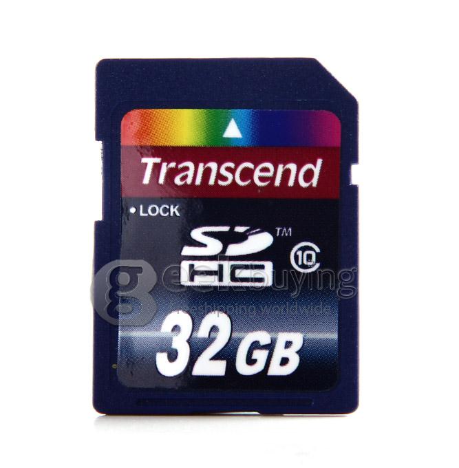 Transcend Class 10 32GB SDHC Secure Digital Memory Storage Card for Camera DVR GPS Video Recorder