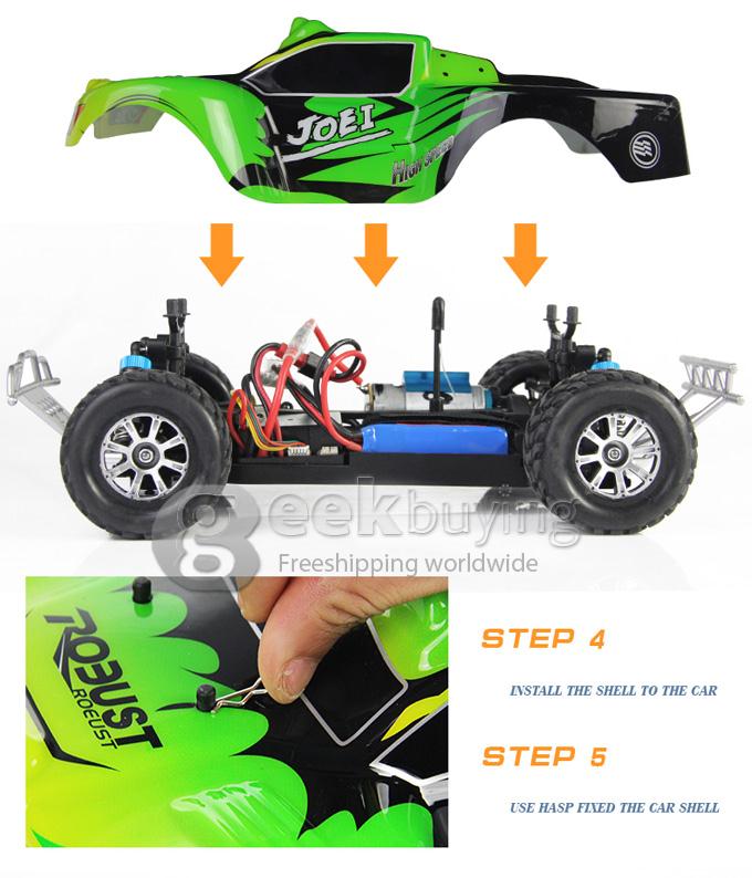 Wltoys A969 1:18 Scale 2.4GHz 4WD High Speed Electric Remote Control Car Short Course Stunt Off-road RC Truck - Green