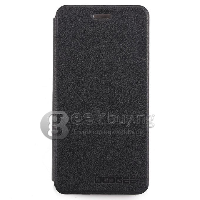 Brand New Protective Cover Flip Stand Leather Case for DOOGEE DG800 - Black