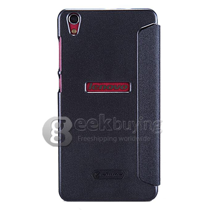 Nillkin Stars Series Polycarbonate Flip Stand Leather Case for Lenovo S850 - Black