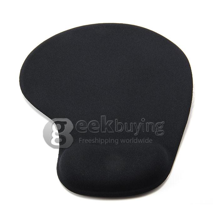 303 Ergonomically Comfort Wrist Rest Game Mouse Pad Mice Mat for Optical/Trackball Mouse - Black