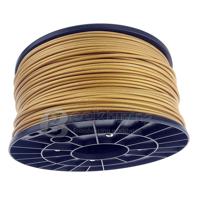 Heacent P003 3D Printer Material PLA Filaments Consumables Plastic Cable 3MM 1KG - Gold