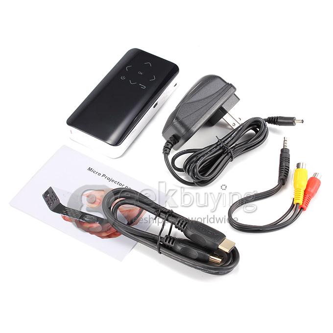 BP-M300 Android 4.1 Dual Core Wi-Fi 80LM Micro Multimedia DLP HD Projector PC 1G/4G - Black + White