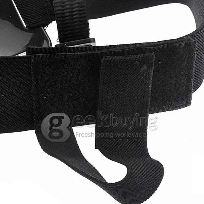 High Quality Head Belt Bike Headset Mount for GoPro HD Hero 2 / 3 / 4 / Tronsport SJ Series - Black