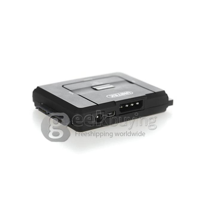 UNITEK Y-3321 Super Speed USB3.0 to IDE + SATA Hard Disk Drive HDD Docking Converter Adapter (US plug) - Black